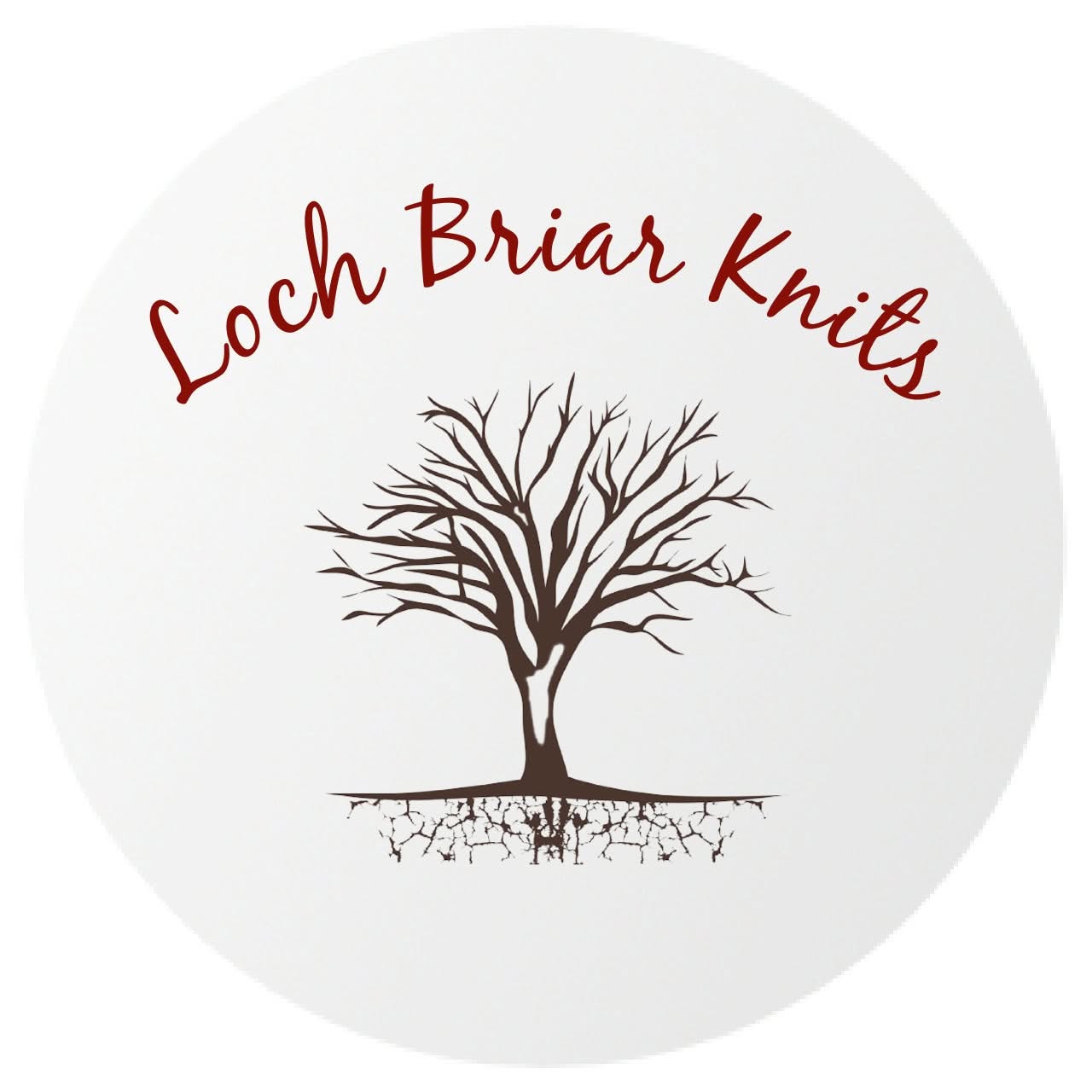 A circular logo featuring the text 